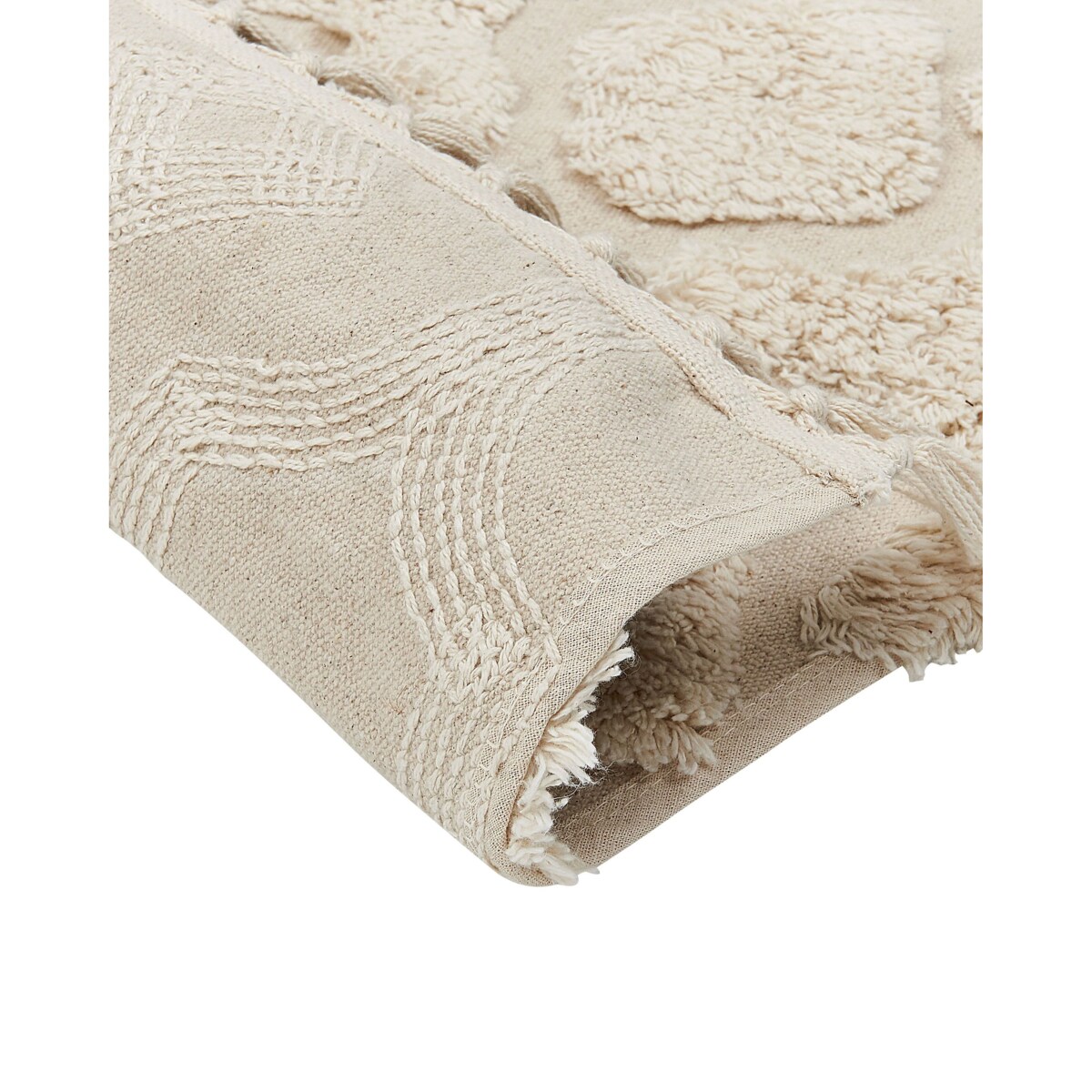 Dywan bawełniany 160 x 230 cm beżowy AKSARAY