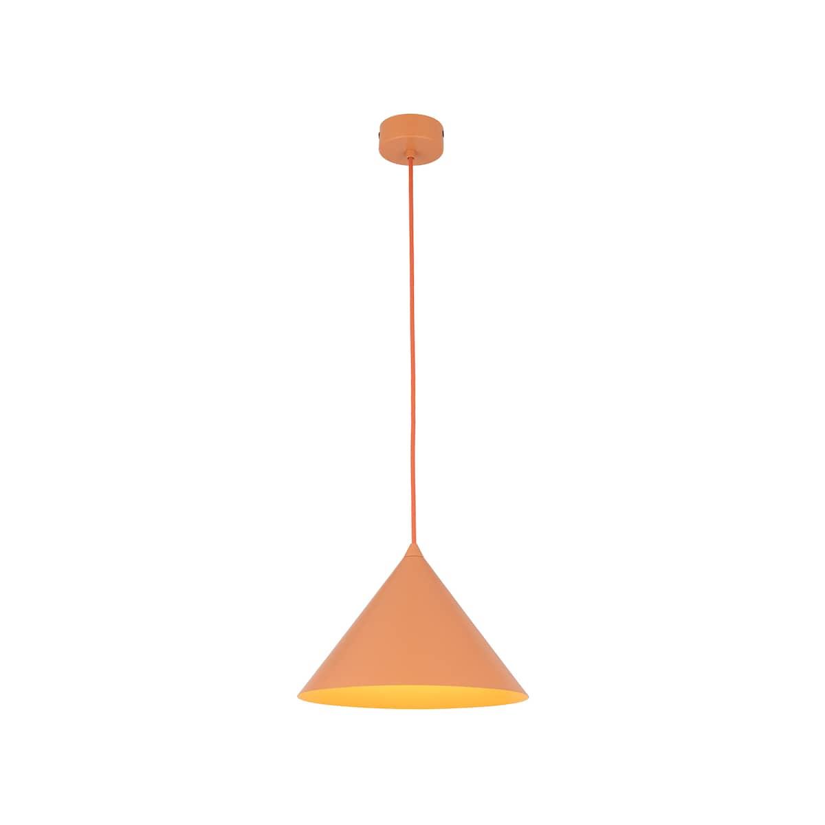 Lampa wisząca TK Lighting CONO M 11384 pomarańczowa loft E27 nowoczesna do salonu kuchni jadalni regulowana wysokość 155 cm