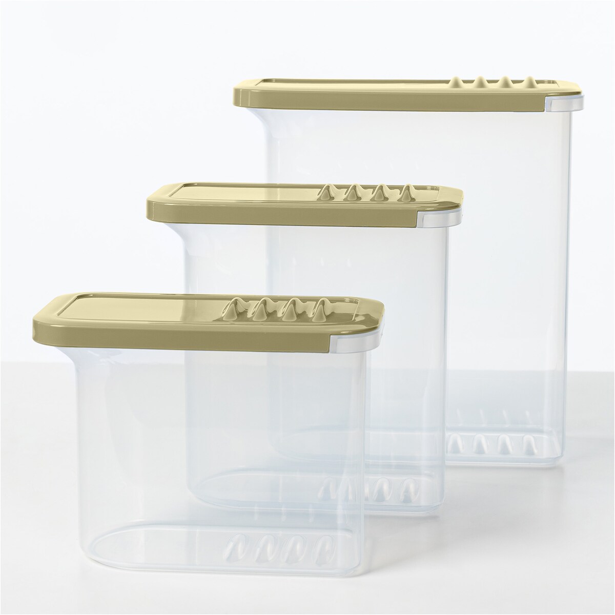 Pojemniki Dozowniki Shark Transparentne Zestaw 3 szt.