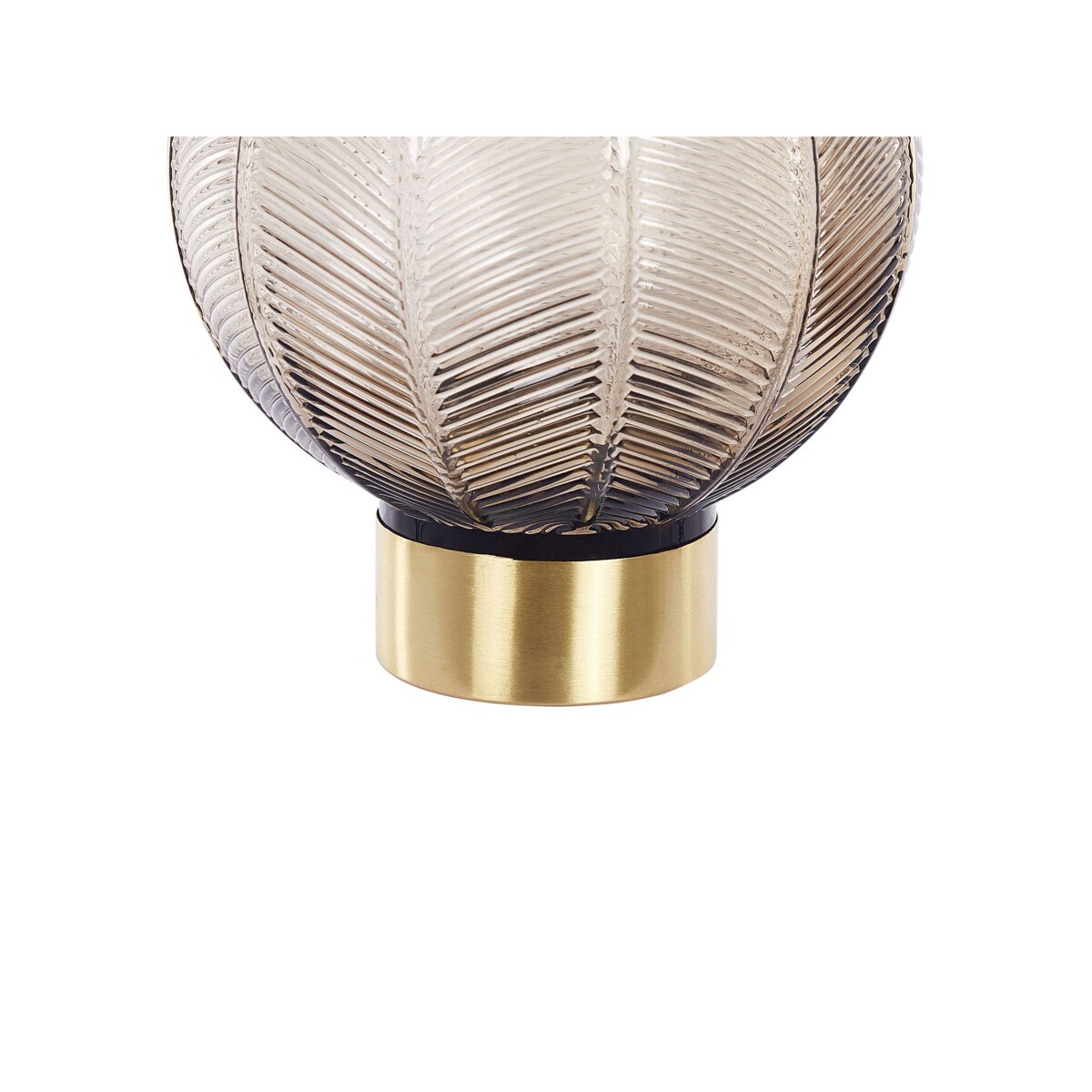 Wazon na kwiaty szklany 24 cm brązowy FELLI