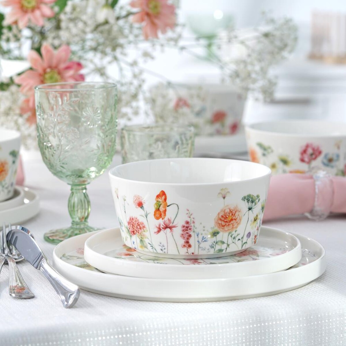 VILLA ITALIA Talerz płytki porcelanowy 25 cm GARDENO