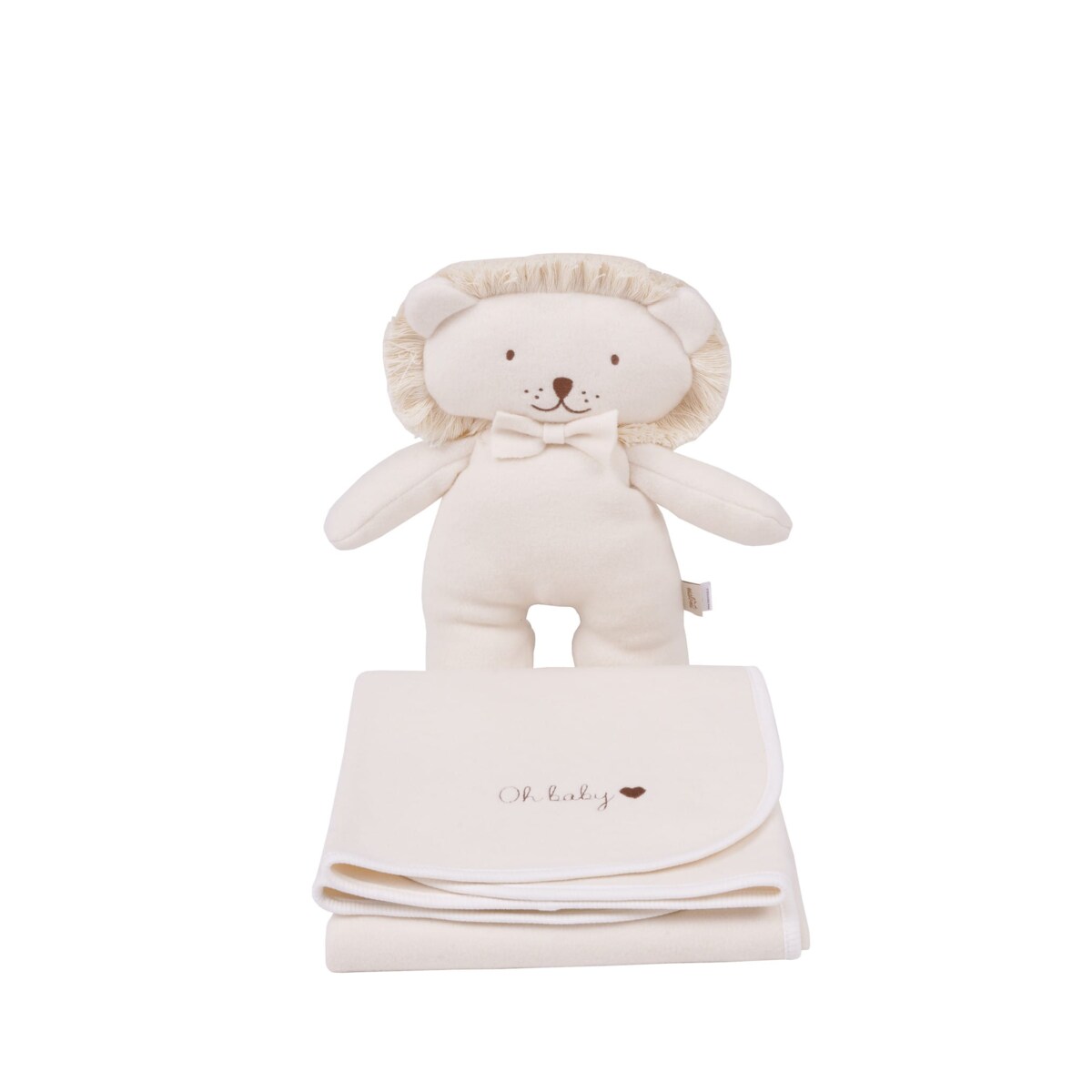 Przytulanka lew cream bawełna organiczna