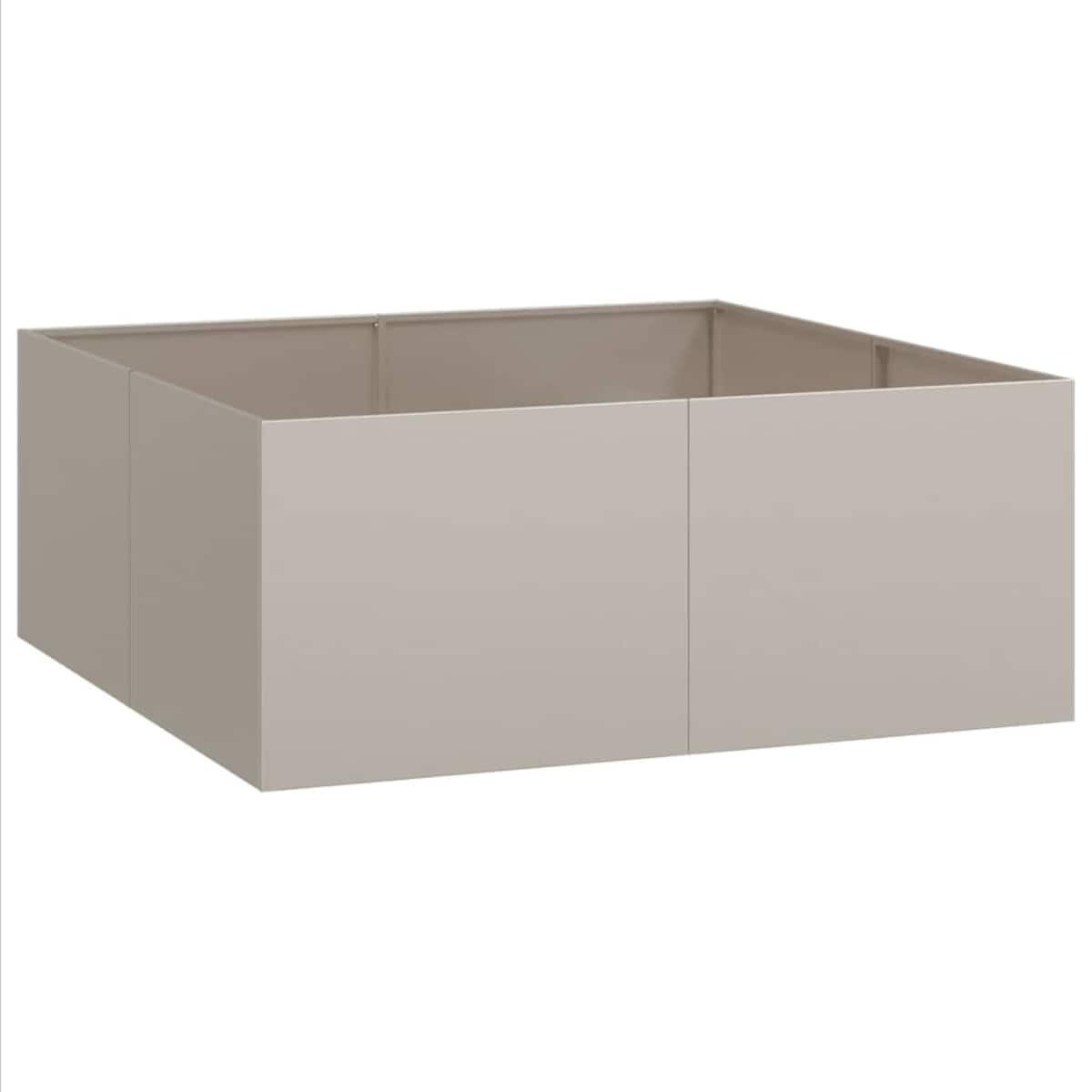 vidaXL Doniczka Rusty 100x100x40 cm Stal nierdzewna