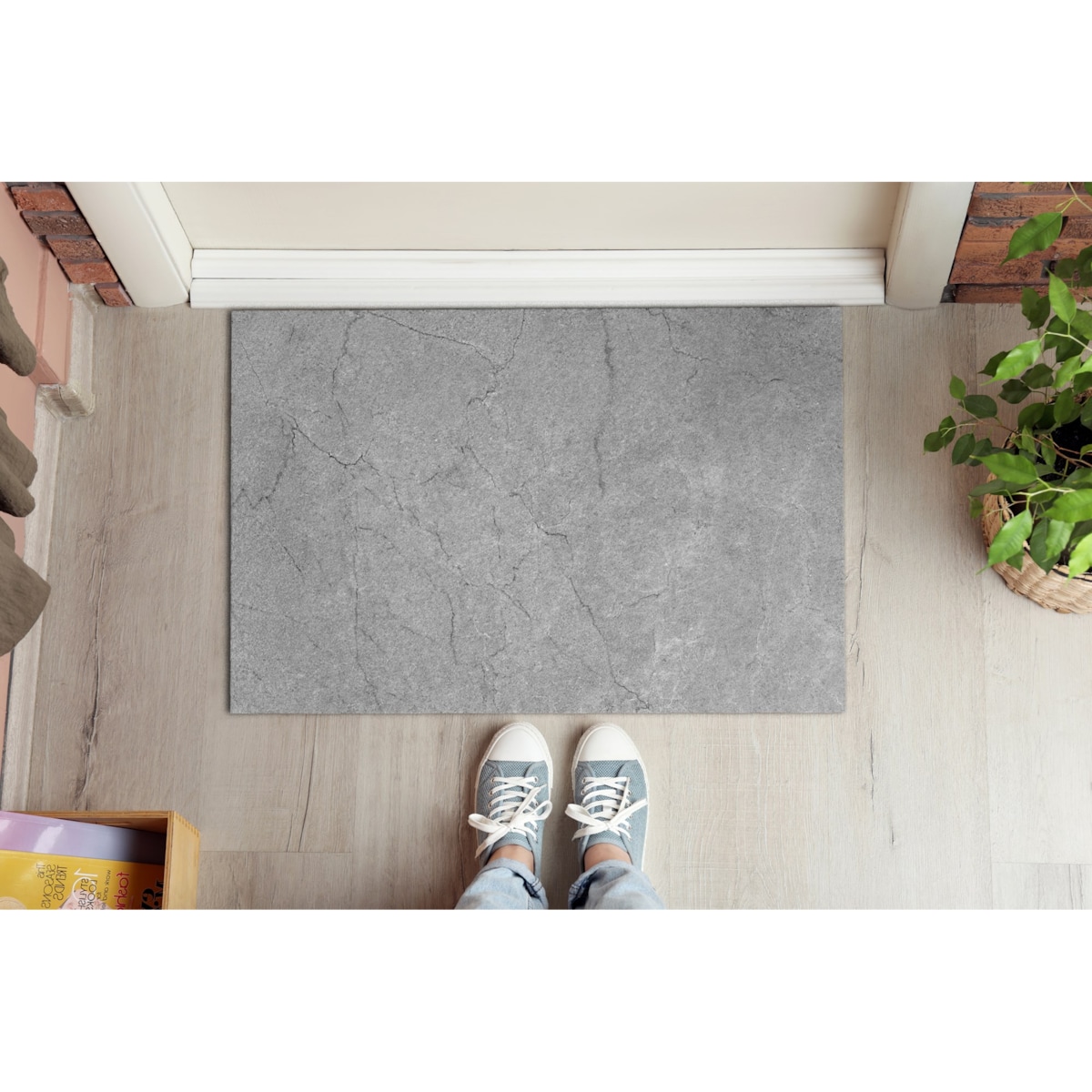 Wycieraczka do wnętrz Szary beton 60x40 cm
