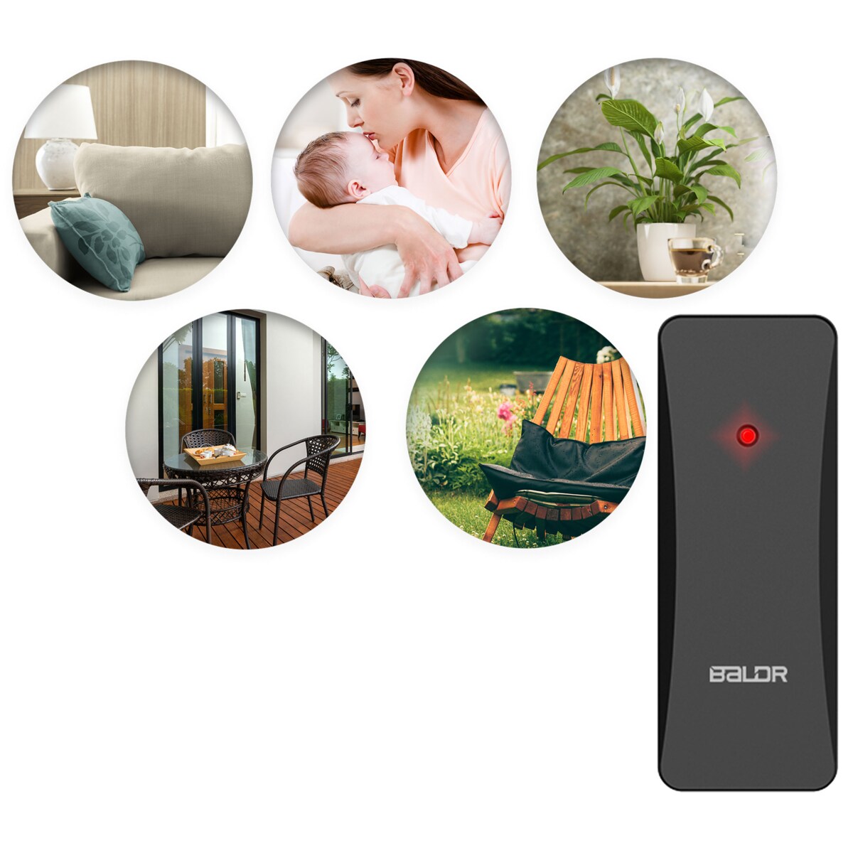 Bezprzewodowa stacja pogodowa pogody higrometr Baldr