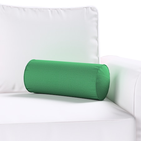 Poduszka wałek prosty, butelkowa zieleń, Ø16 x 40 cm, Loneta