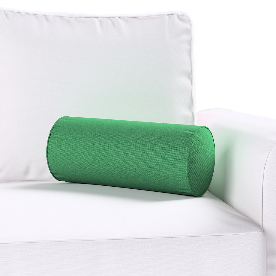 Poduszka wałek prosty, butelkowa zieleń, Ø16 x 40 cm, Loneta