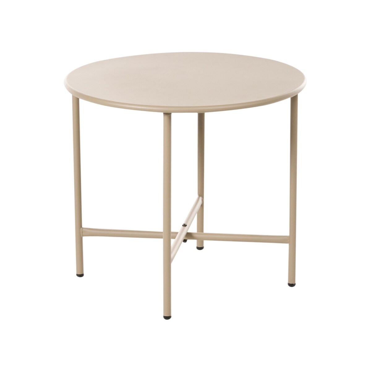 Stolik bistro OVARO 50 cm Metal Beżowy