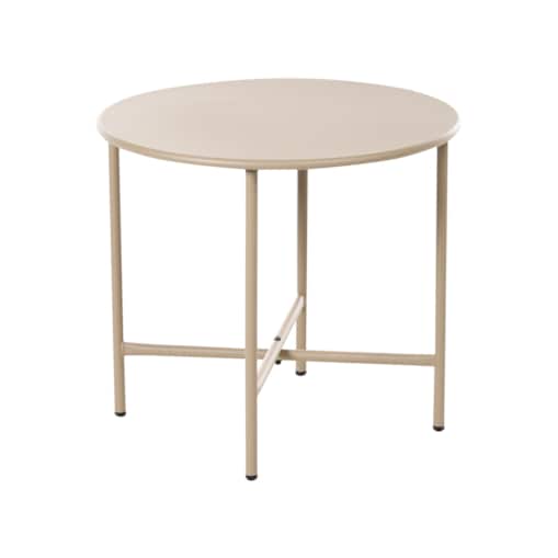 Stolik bistro OVARO 50 cm Metal Beżowy