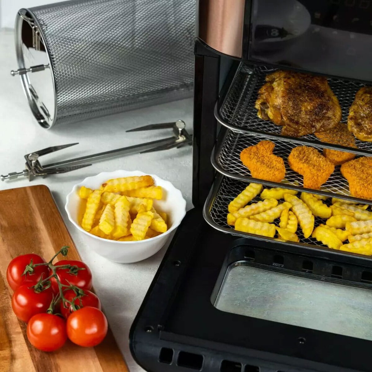 Frytownica beztłuszczowa Rose Gold 12L 1800W frytkownica KLAUSBERG Air Fryer