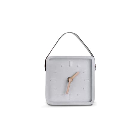 Konsimo NATUS Zegar, jasny szary/brązowy