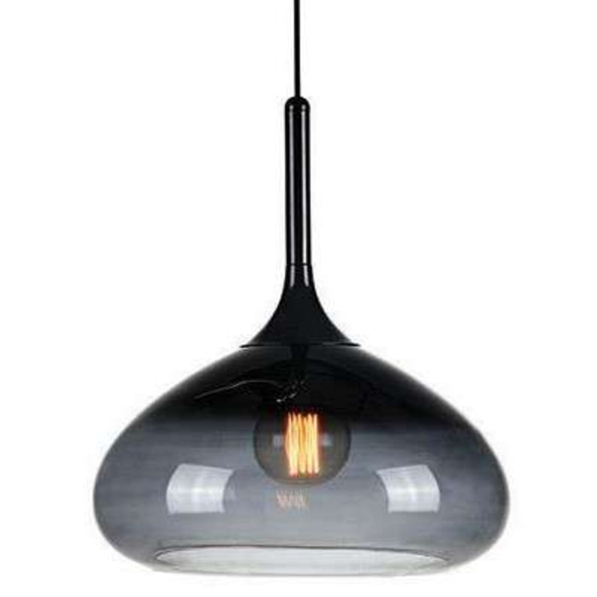 Wisząca LAMPA loftowa COOPER 106394 Markslojd szklana OPRAWA zwis czarny
