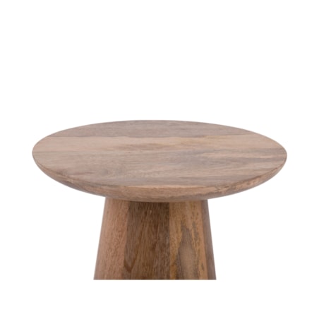 Stolik kawowy drewniany FORCE, Ø 30 cm