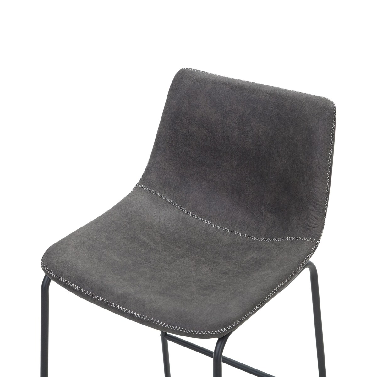 Zestaw 2 krzeseł barowych szary FRANKS