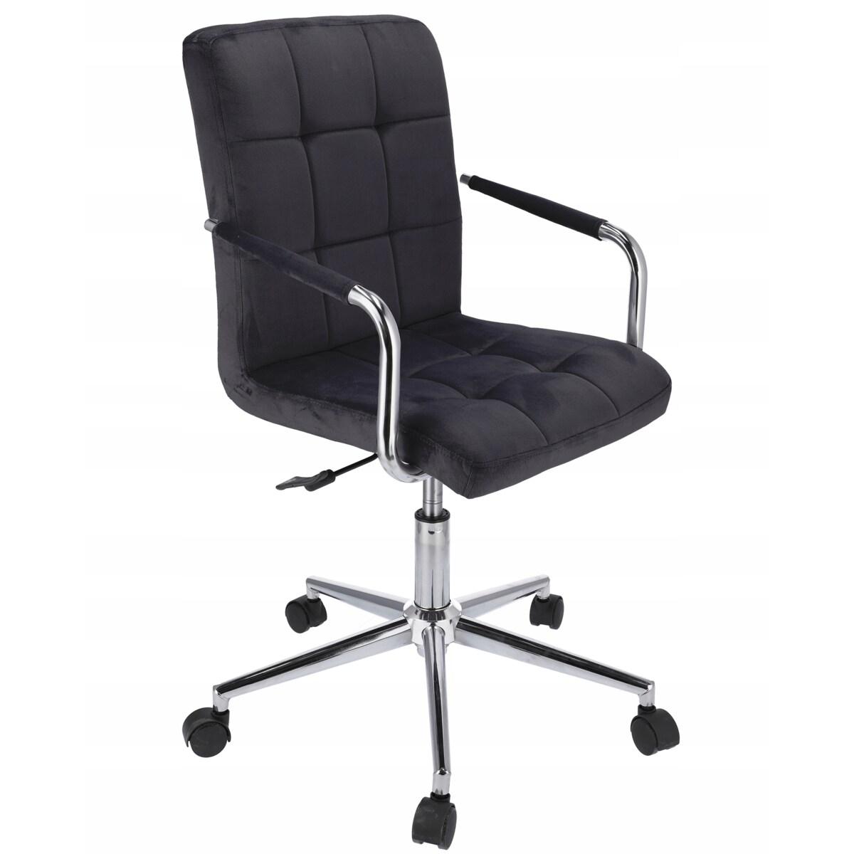 Krzesło obrotowe biurowe QUATRO czarne welur