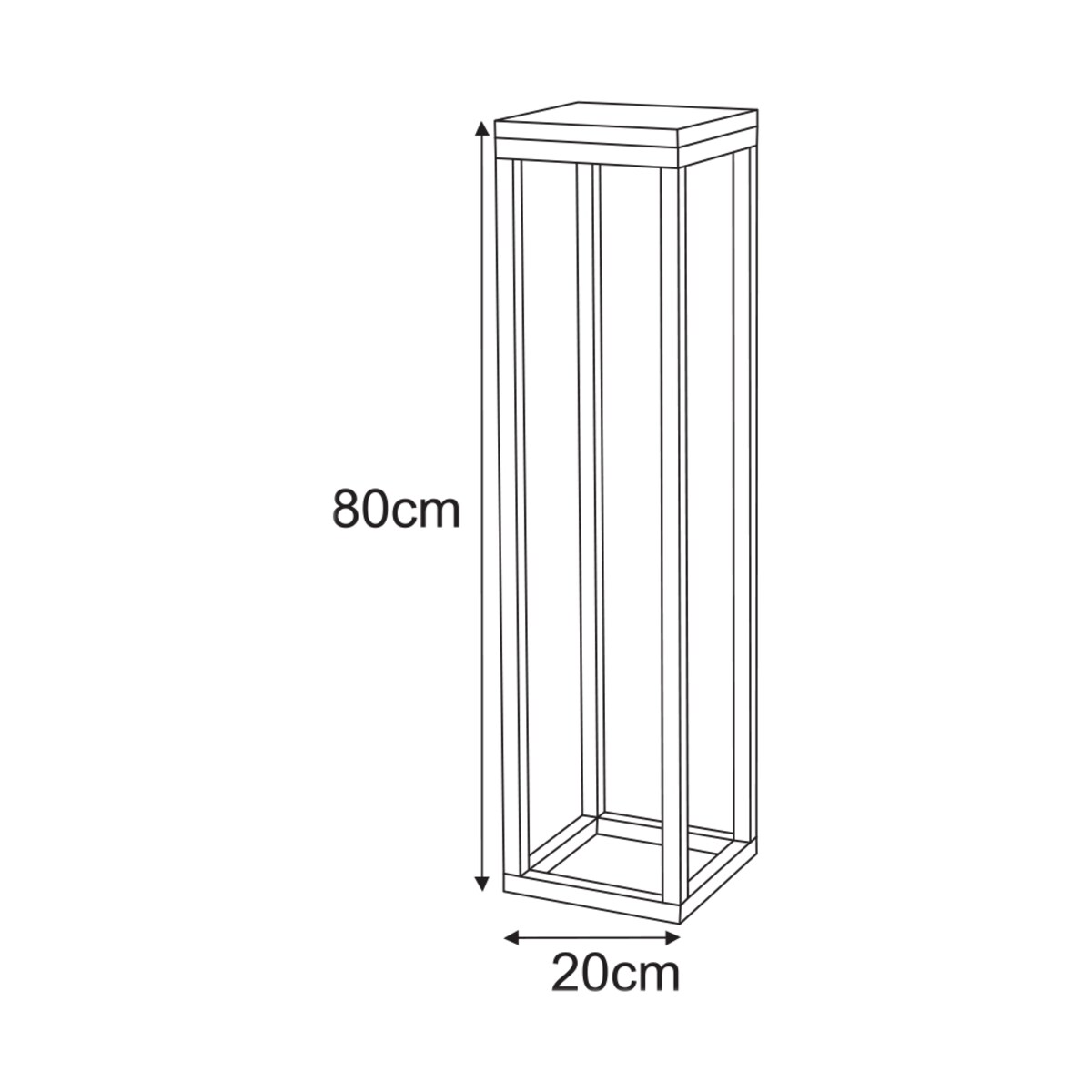 Meble dekoracyjne KS-36 KWIETNIK DREWNO L z serii KAJA HOME