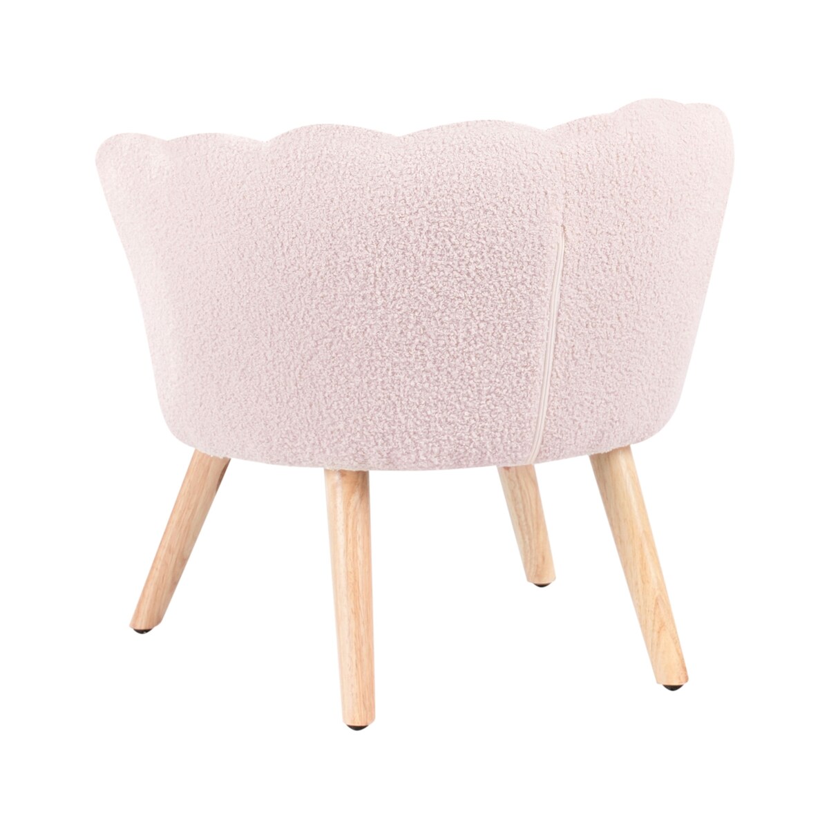 Fotel dziecięcy HALBY Boucle Pastelowy róż