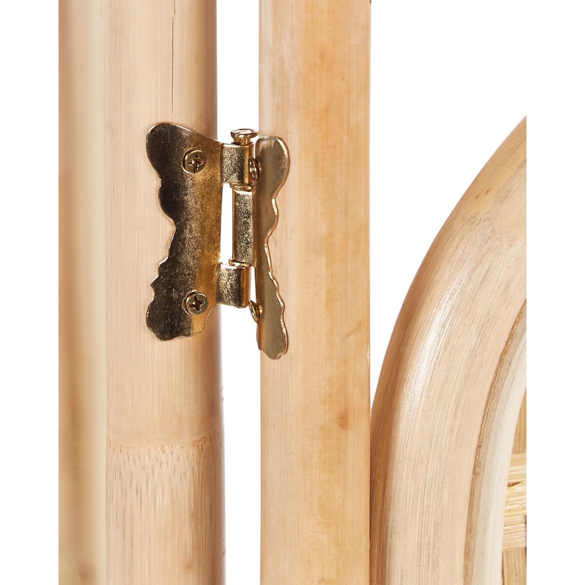 3-panelowy składany parawan pokojowy rattanowy 166 x 180 cm naturaly CARPI