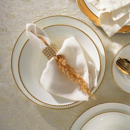 VILLA ITALIA Serwis obiadowy porcelanowy na 12 osób z wazą CAMILLA