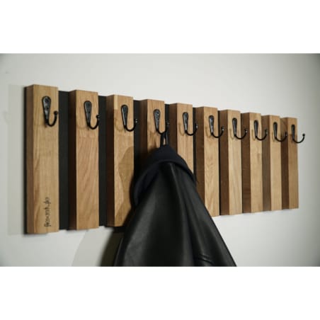 Drewniany wieszak na klucze Lamele 60cm