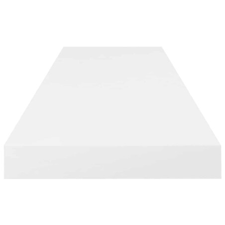 vidaXL Półki ścienne, 4 szt, wysoki połysk, białe, 80x23,5x3,8 cm, MDF