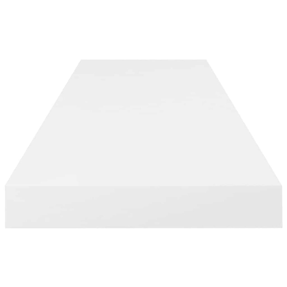 vidaXL Półki ścienne, 4 szt, wysoki połysk, białe, 80x23,5x3,8 cm, MDF