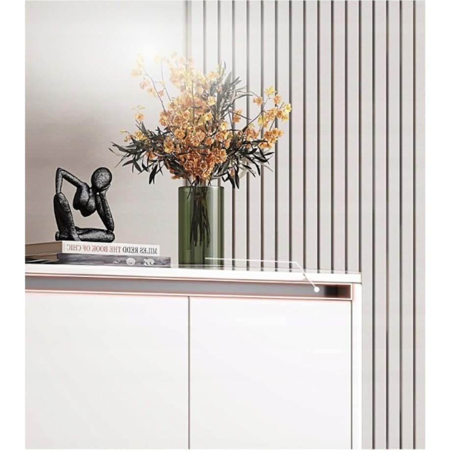 Nowoczesna komoda szafka biała pojemna na buty obuwie regał 2 drzwi duża