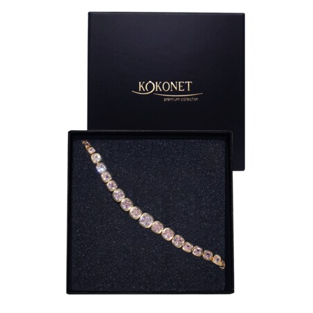 Bransoletka złota TRENDY ślubna nowoczesna minimalistyczna elegancka błysk