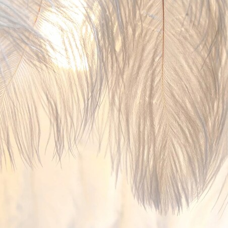 Lampa Sufitowa Wisząca Z Piórami Boho App662 Złota