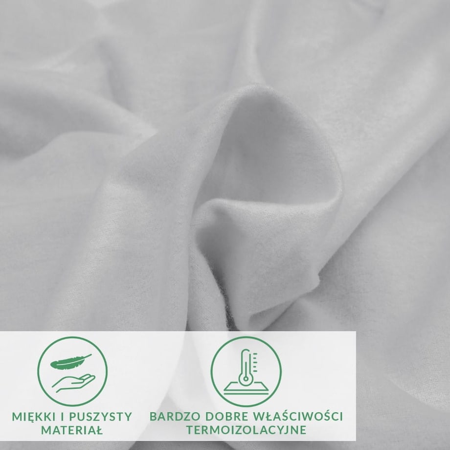 Prześcieradło flanela z gumką 160x200 kolor popiel