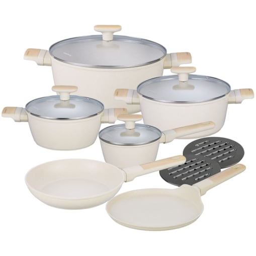 Komplet garnków z marmurkową powłoką nieprzywierającą 12-ele KLAUSBERG