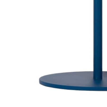 Stołowa LAMPA stojąca SIEMON 45596/01/35 Lucide metalowa LAMPKA biurkowa kopuła niebieska