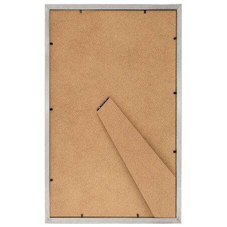 vidaXL Ramki na zdjęcia, 3 szt., stołowe, srebrne, 10x15 cm, MDF