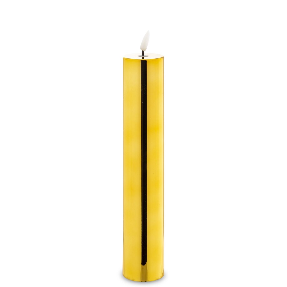 Świeca LED z tworzywa sztucznego 29x5x5 cm LYS-4 złota