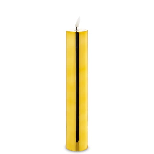Świeca LED z tworzywa sztucznego 29x5x5 cm LYS-4 złota