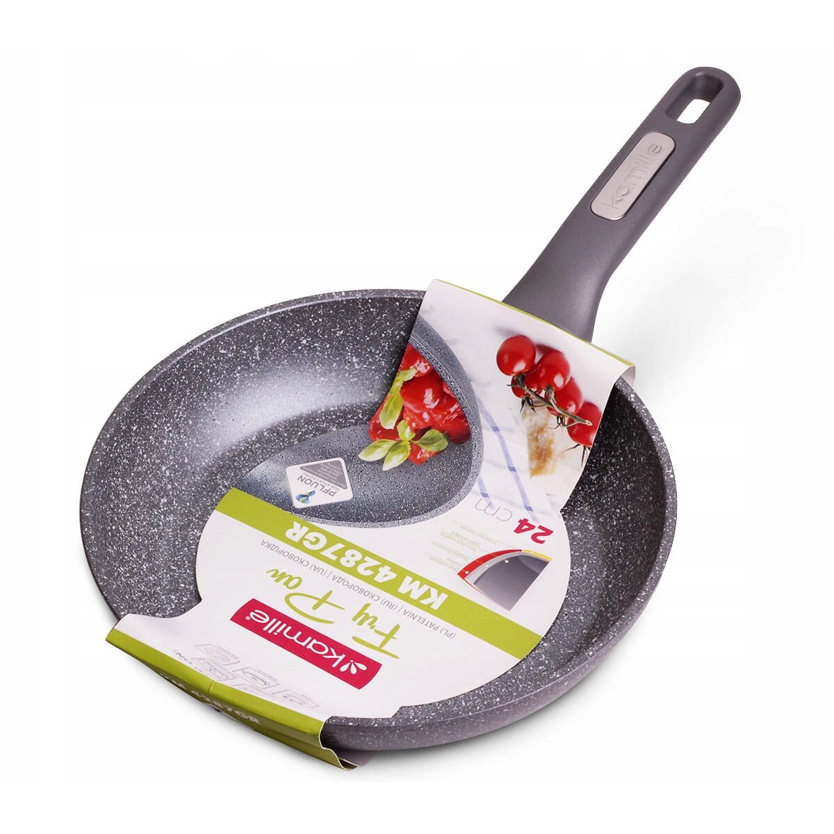 Patelnia 24cm z powłoką granitową indukcja KAMILLE