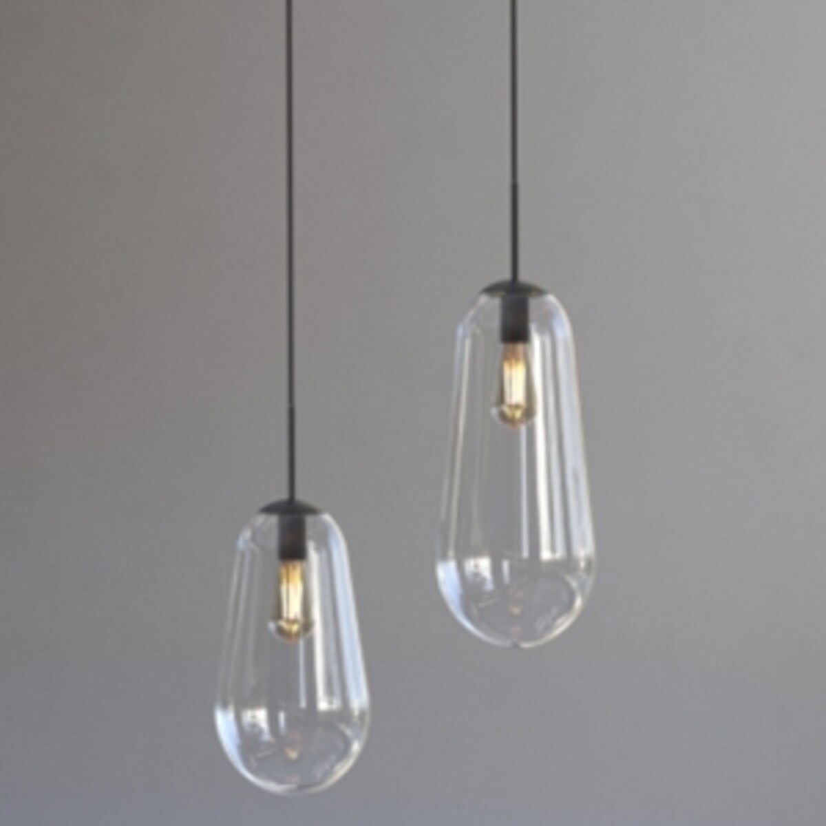 Szklany klosz Cameleon Pear M 10330 podłużny przeźroczysty