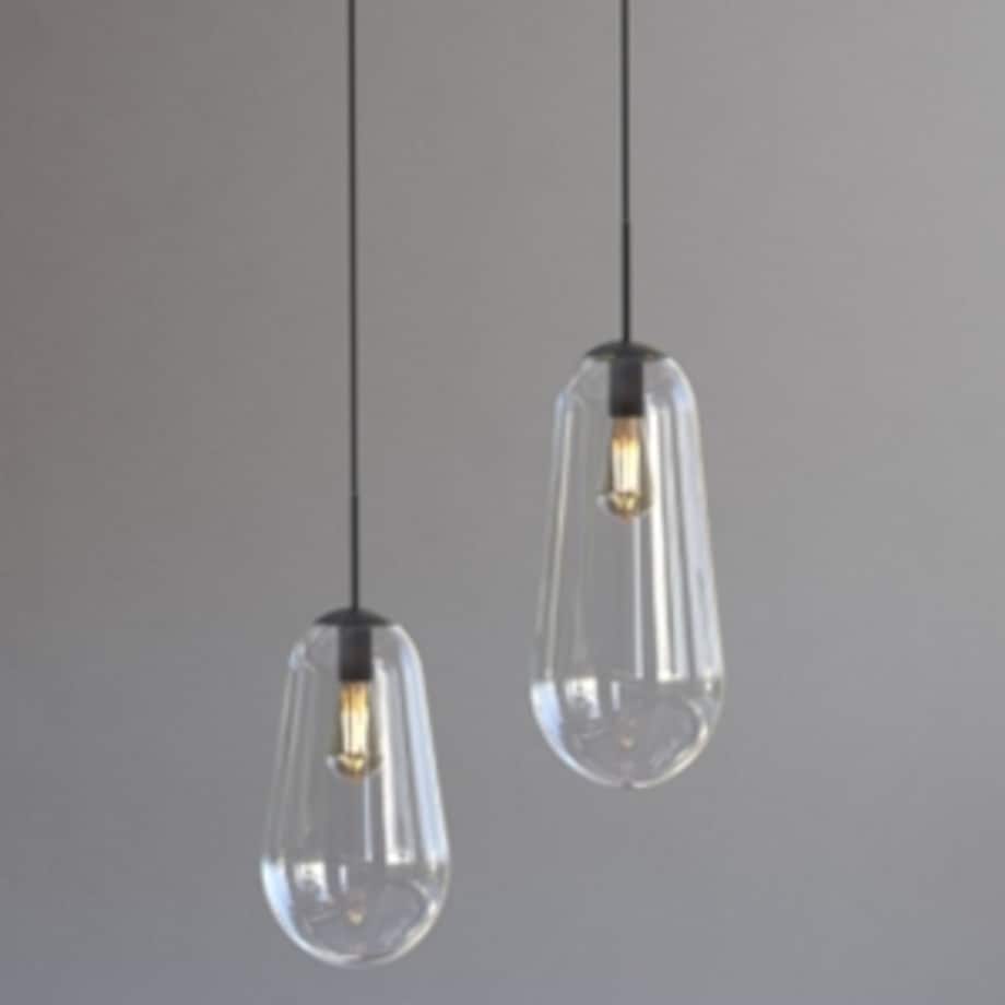 Szklany klosz Cameleon Pear M 10330 podłużny przeźroczysty