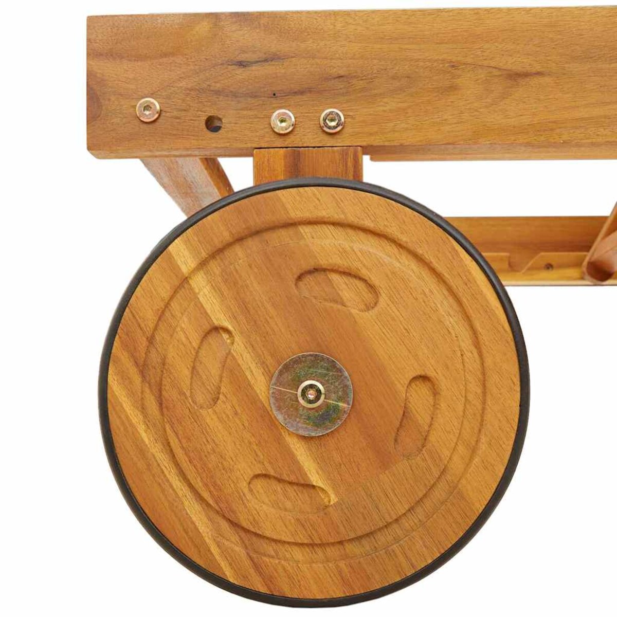 vidaXL Leżak 1-osoba 2 pcs Beżowy 40 x 40 x 40cm Lite drewno akacjowe