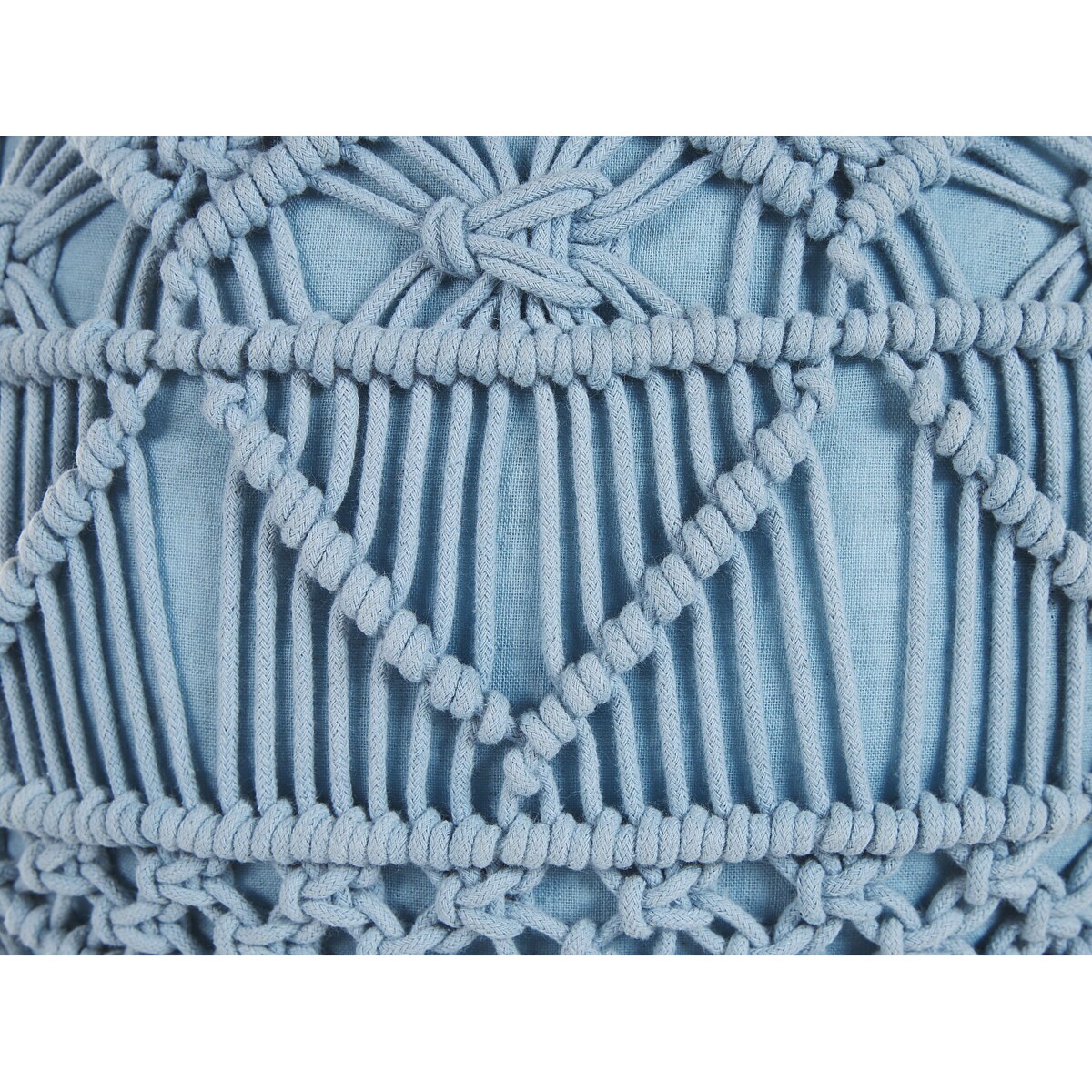 Puf ⌀ 40 cm niebieski KAYSERI