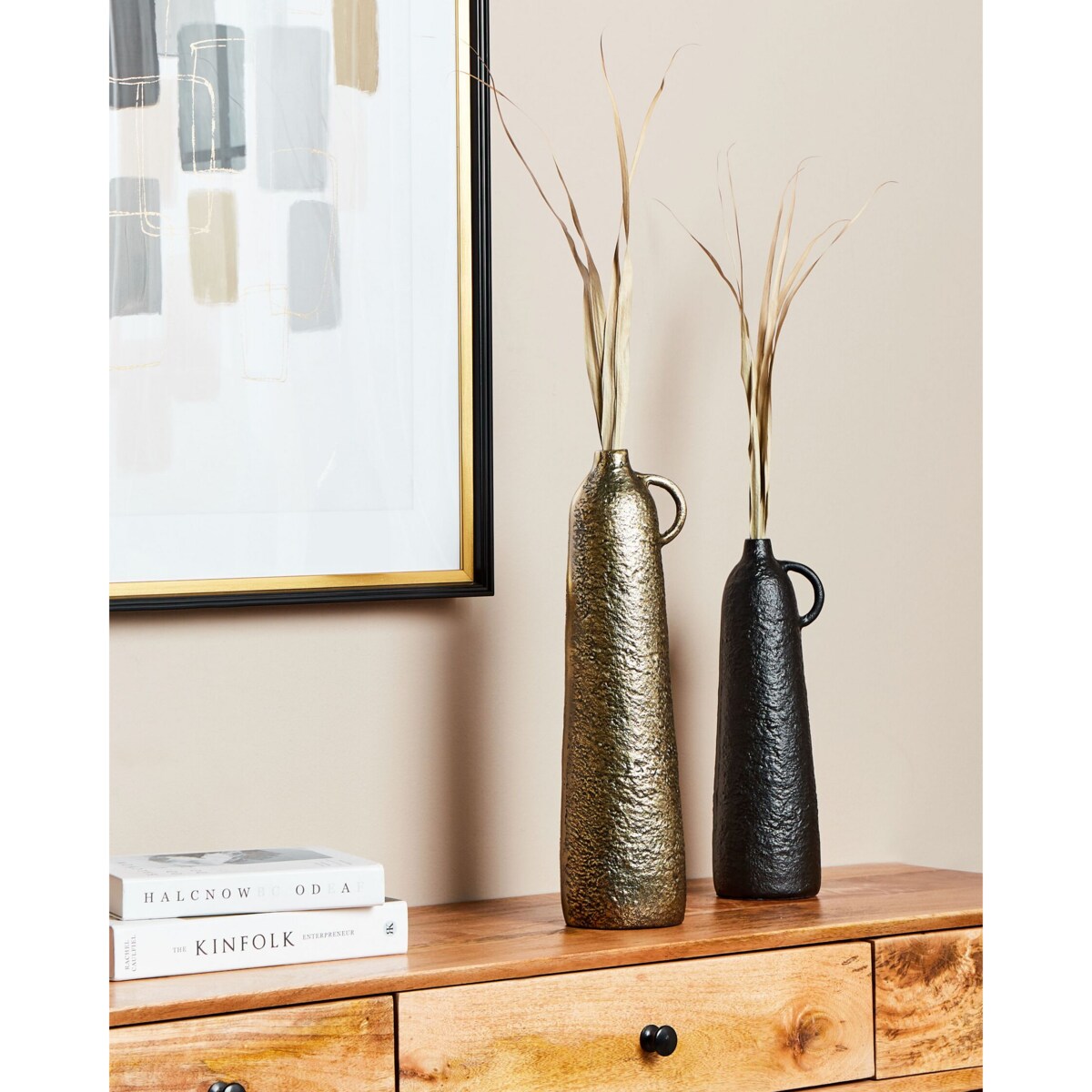 Aluminium Wazon dekoracyjny 40 Mosiężny Złoty SURMA