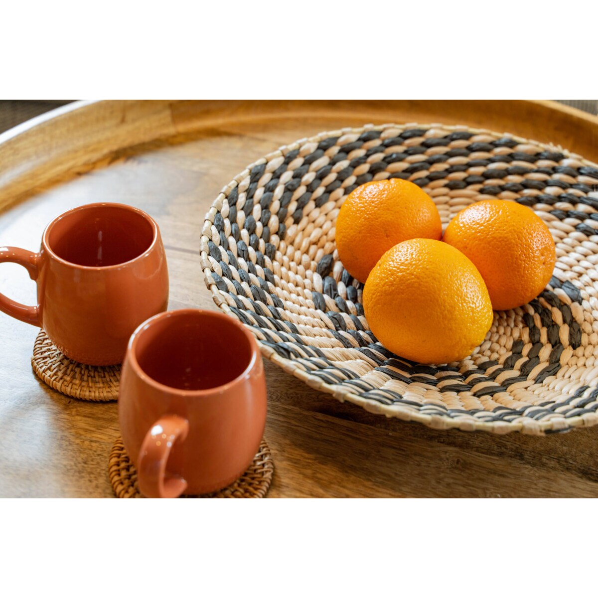 Kubki ceramiczne ALICANTE, 2 sztuki, 300 ml + podstawki