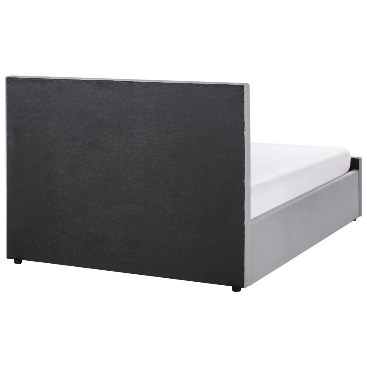 Łóżko z pojemnikiem AMIENS 140 x 200 cm Jasnoszary