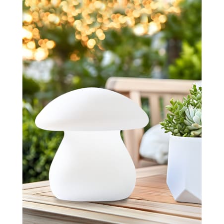 Lampa ogrodowa stołowa LED TUIRA Z pilotem Biały