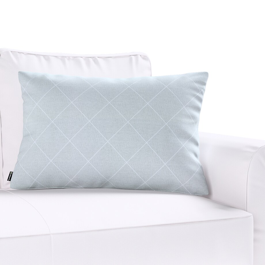 Poszewka Kinga na poduszkę prostokątną 47x28 szaro-srebrne romby