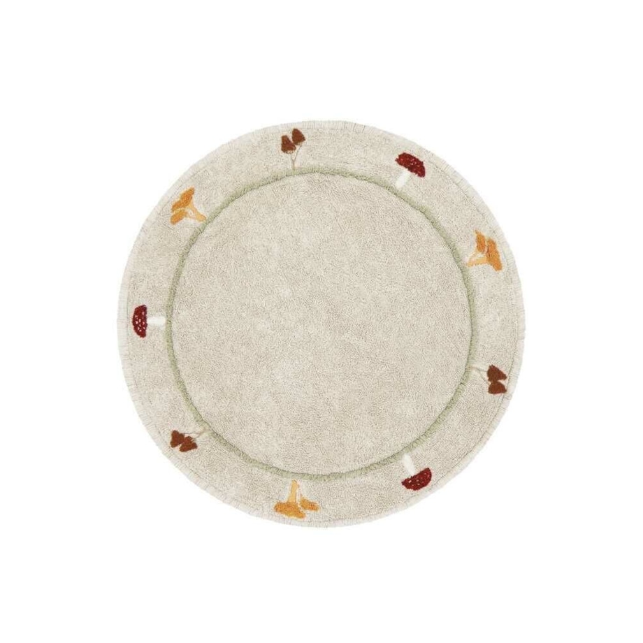 Dywan do prania grzybki Chanterelle Ø140