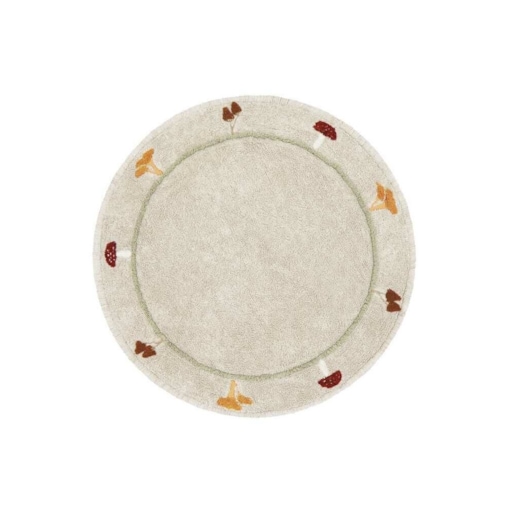 Dywan do prania grzybki Chanterelle Ø140