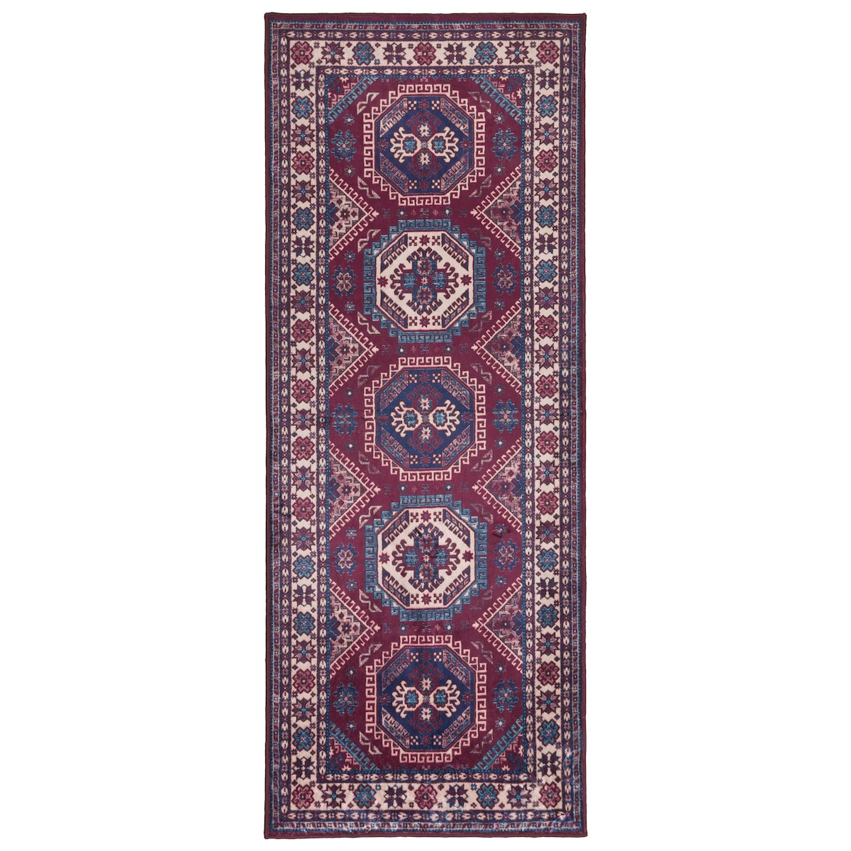 Dywan Klasyczny Sereno 80x300cm Velvet Bordowy