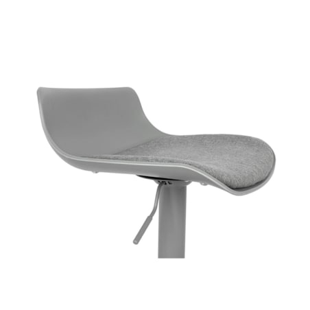 Szary hoker Snap Bar Tap z podnóżkiem poduszka regulacja