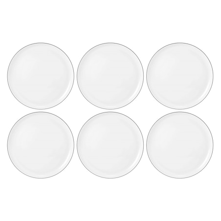 SELTMANN LIDO BLACK LINE Zestaw 6 talerzy obiadowych 26 cm